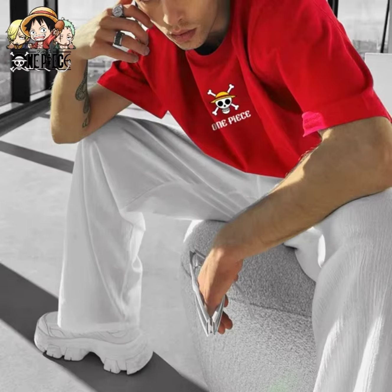 camiseta one piece amigos