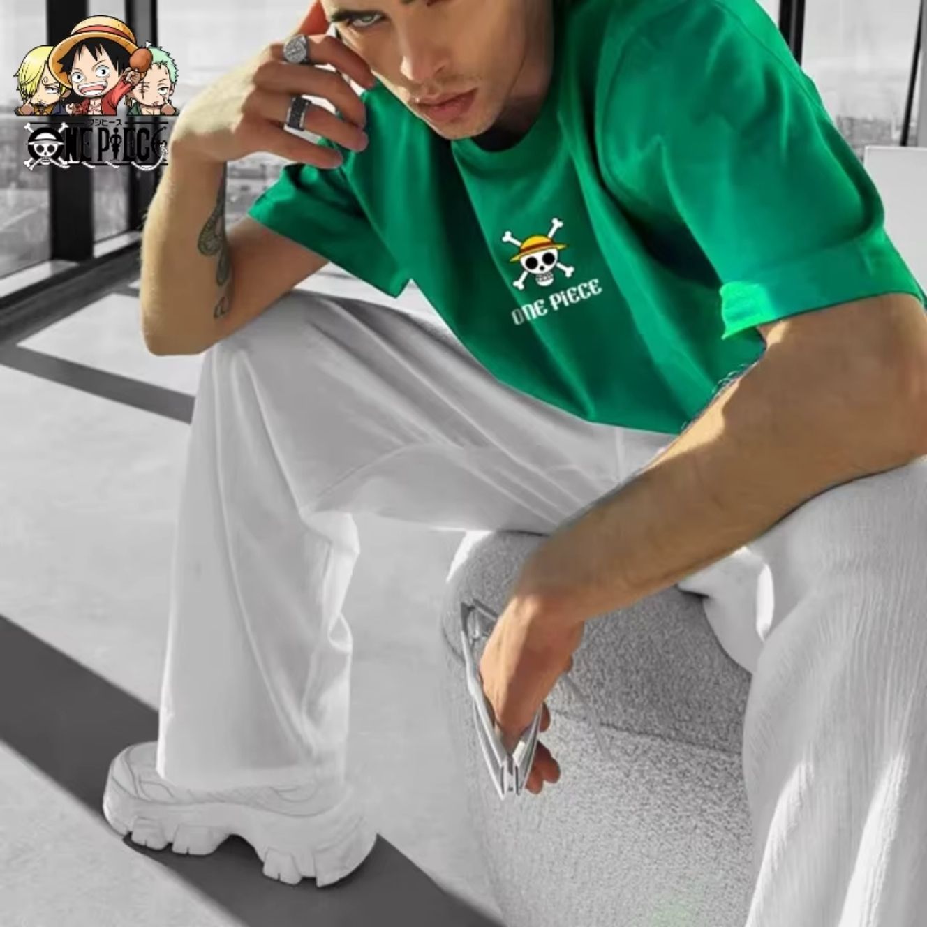 camiseta one piece amigos